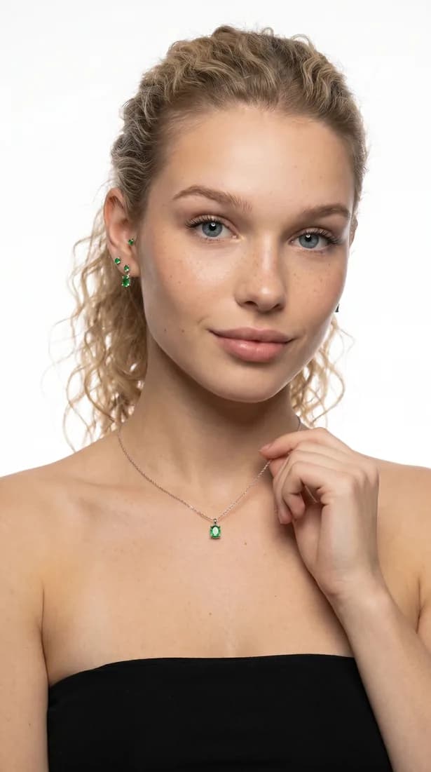 AI-generated jewelry campaign visual