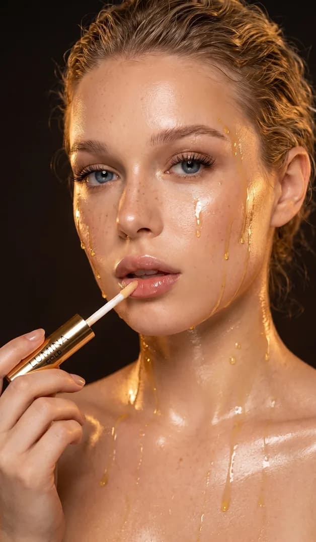 AI-generated cosmetics product visual