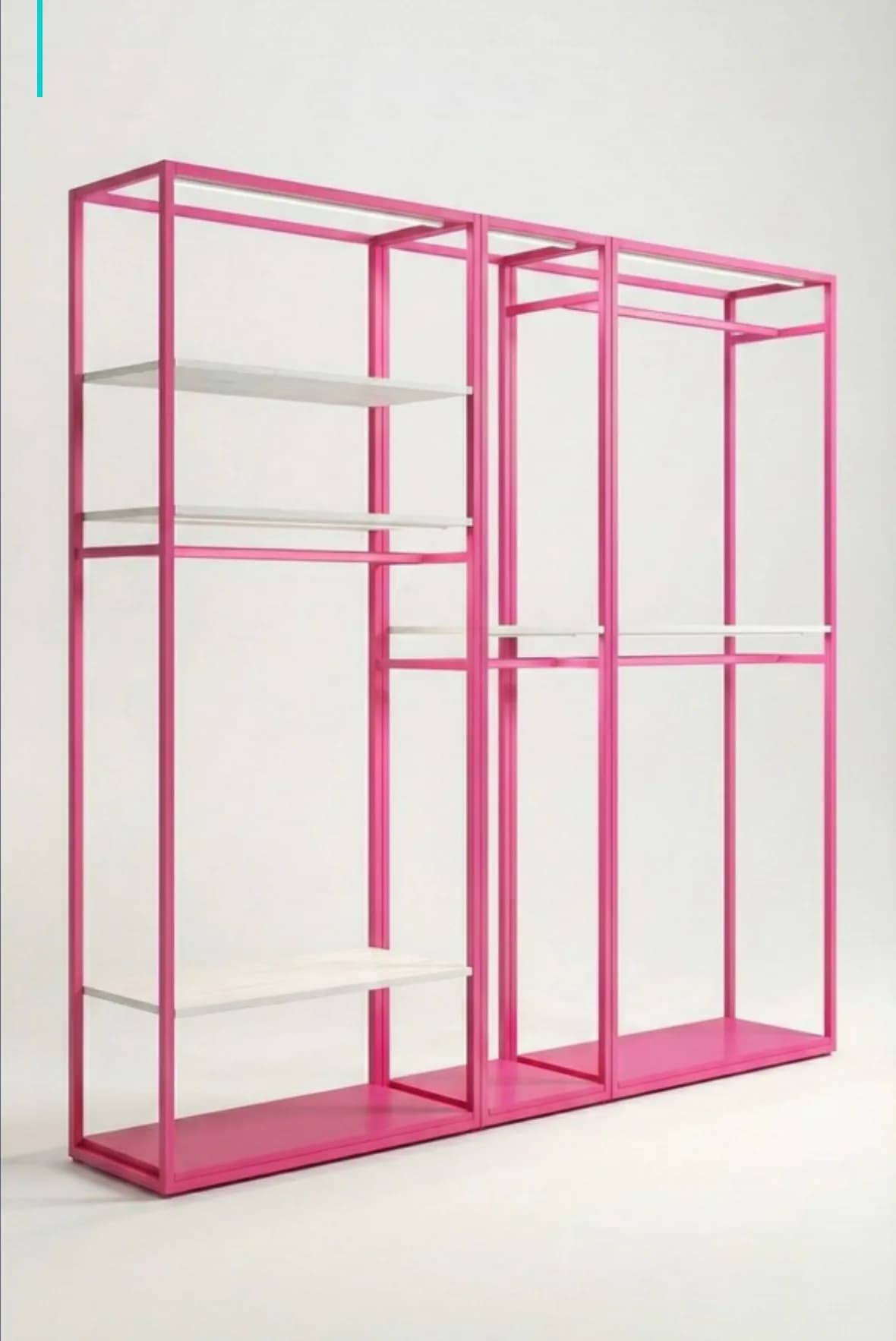 Hyper-realistic AI-modeled furniture and shelving system