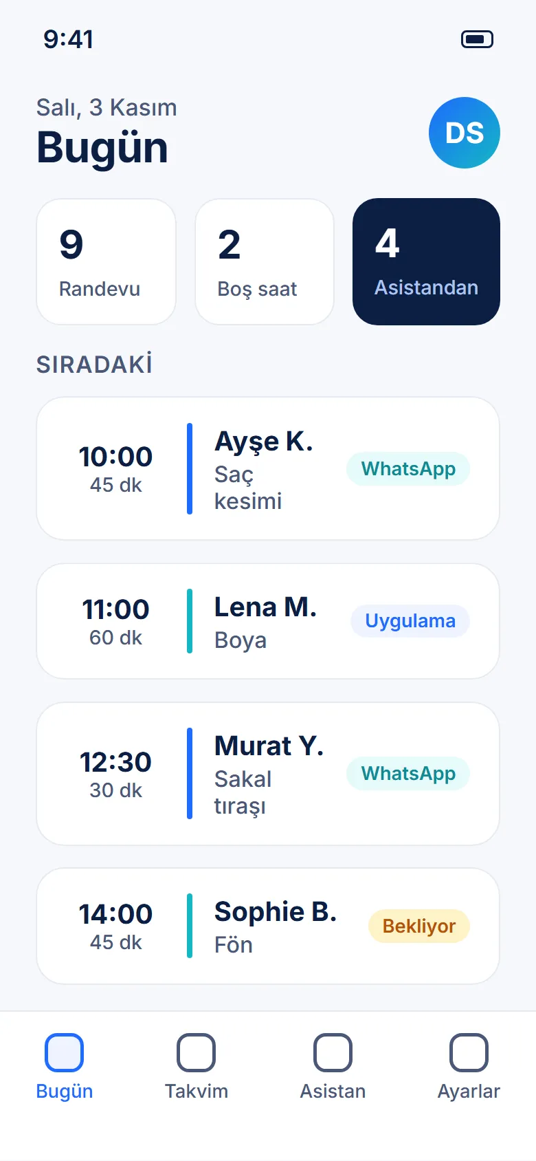 Kordi Assistent – KI-gestützte Termin-App (Kordevo-Konzept) Screenshot 2